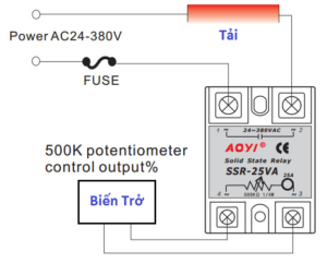 Rơ le bán dẫn điều khiển bằng biến trở