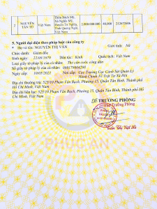 GIẤY PHÉP KINH DOANH