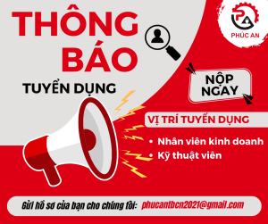 Phúc An thông báo tuyển dụng